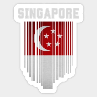 Singapore flag, singaporean flag Sticker